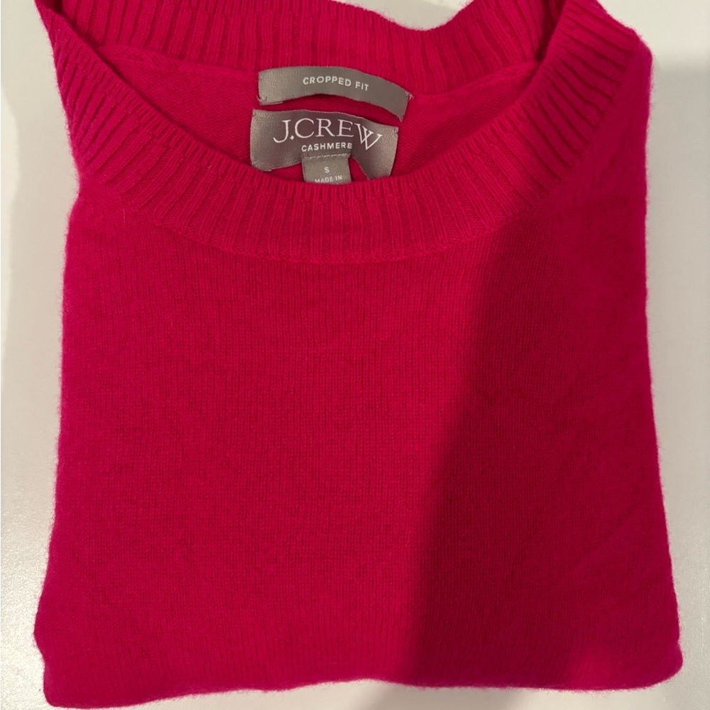 J. Crew Fuchsia Cashmere Sweater